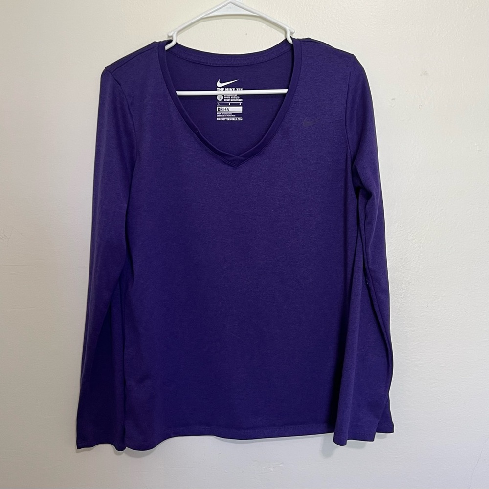 Nike Purple Long Sleeve Tee